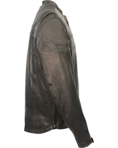Image #2 - Milwaukee Leather Men's Lightweight Sporty Scooter Crossover Jacket - 4X, Black, hi-res
