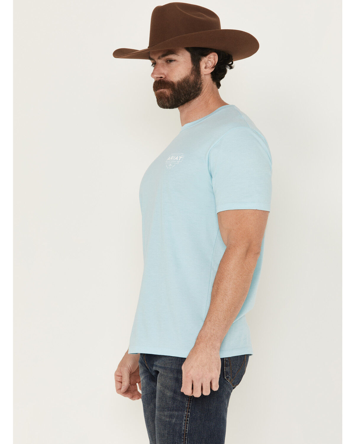 Image #4 - Ariat Men's Logo Short Sleeve Graphic T-Shirt, , hi-res