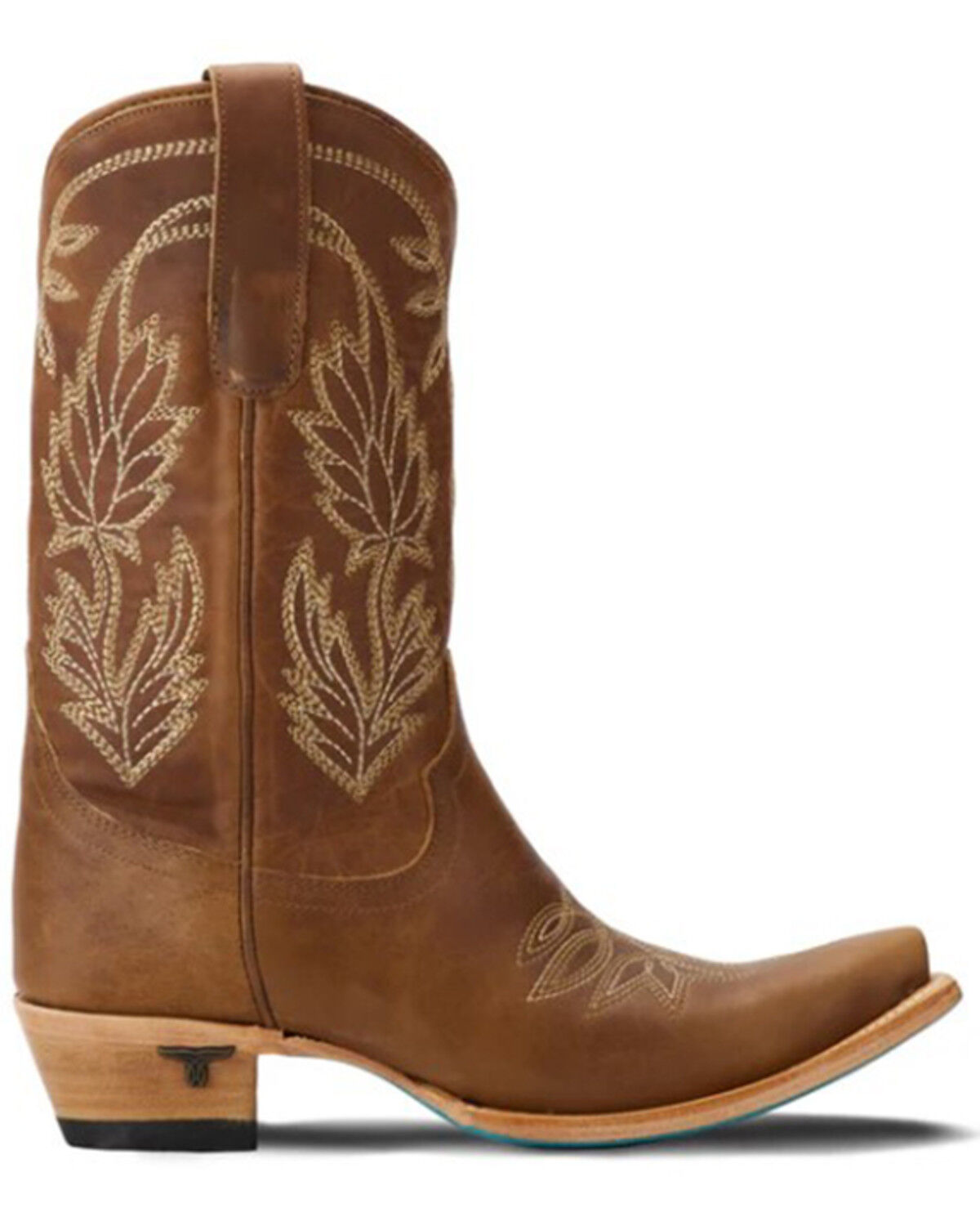 Image #2 - Lane Women's Sandaga Midi Western Boots - Snip Toe, Brown, hi-res