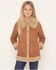 Image #2 - Shyanne Girls' Highland Reversible Faux Suede Sherpa Jacket, Rose, hi-res