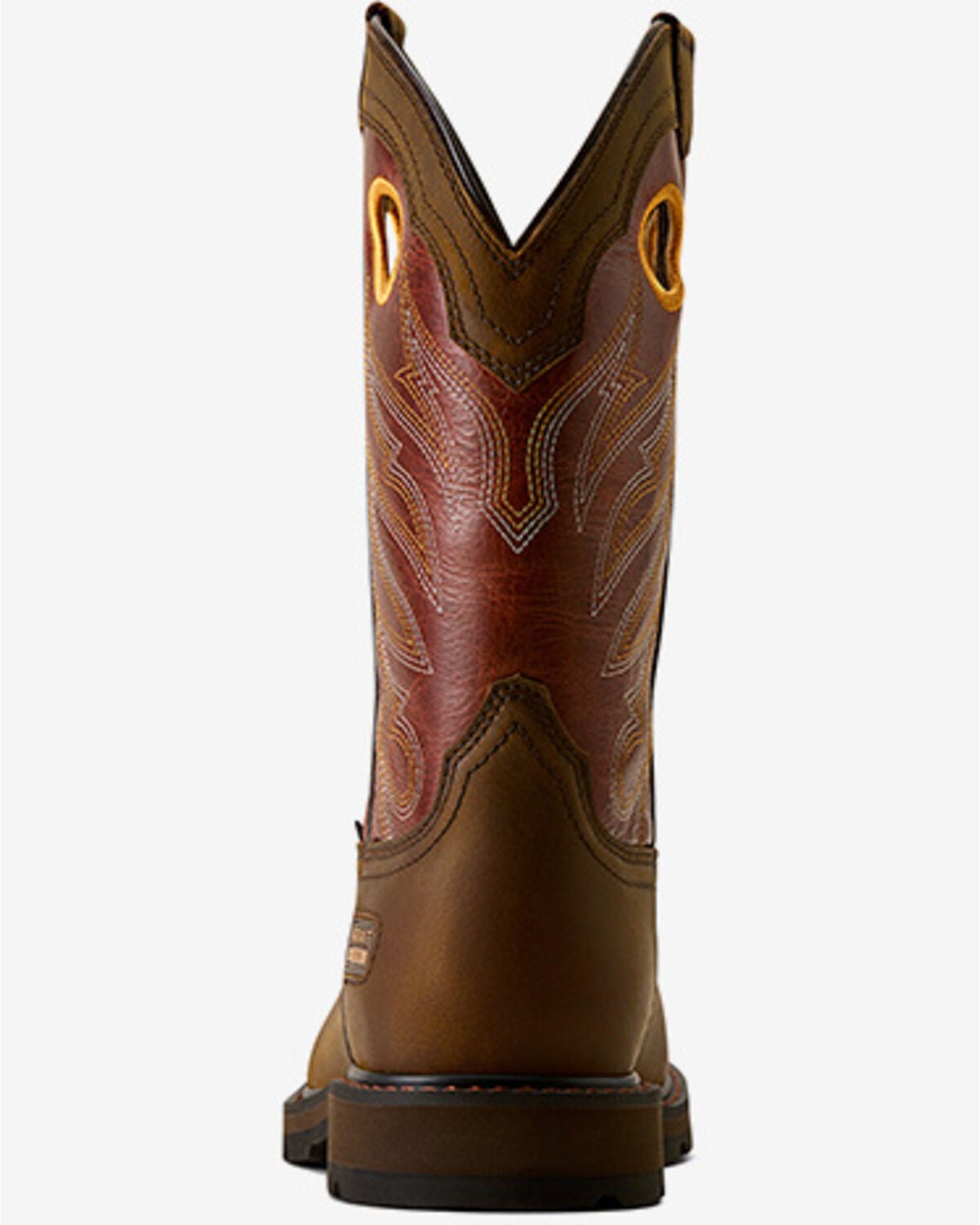Image #2 - Ariat Men's Groundwork Pull-On Work Boots - Steel Toe, Brown, hi-res