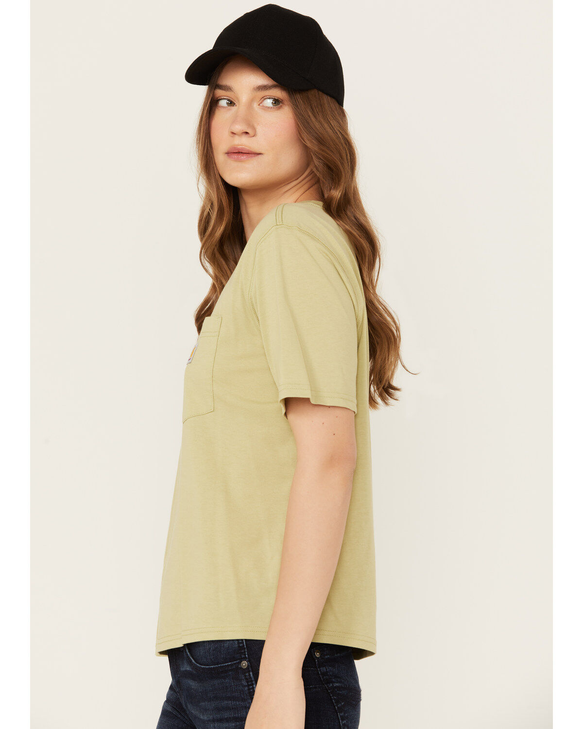 Image #2 - Carhartt Women's Loose Fit Lightweight Short Sleeve Crewneck T-Shirt, Sand, hi-res