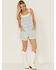 Image #1 - Levi's Women's Landy Women Striped Print Vintage Shortalls, Light Wash, hi-res