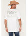 Image #1 - Ariat Men's Lockup Flag Painted Short Sleeve Graphic T-Shirt, White, hi-res