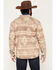 Image #4 - Cody James Men's Abberville Southwestern Striped Sherpa Lined Shirt Jacket, Pecan, hi-res