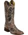 Corral Women's Sequin Wing & Cross Inlay Western Boots - Square Toe, Black, hi-res