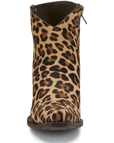 Image #5 - Tony Lama Women's Anahi Wildcat Fashion Booties - Snip Toe, Leopard, hi-res