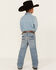 Image #3 - Cody James Boys' Hamshackle Wash Relaxed Boot Denim Jeans, Light Wash, hi-res