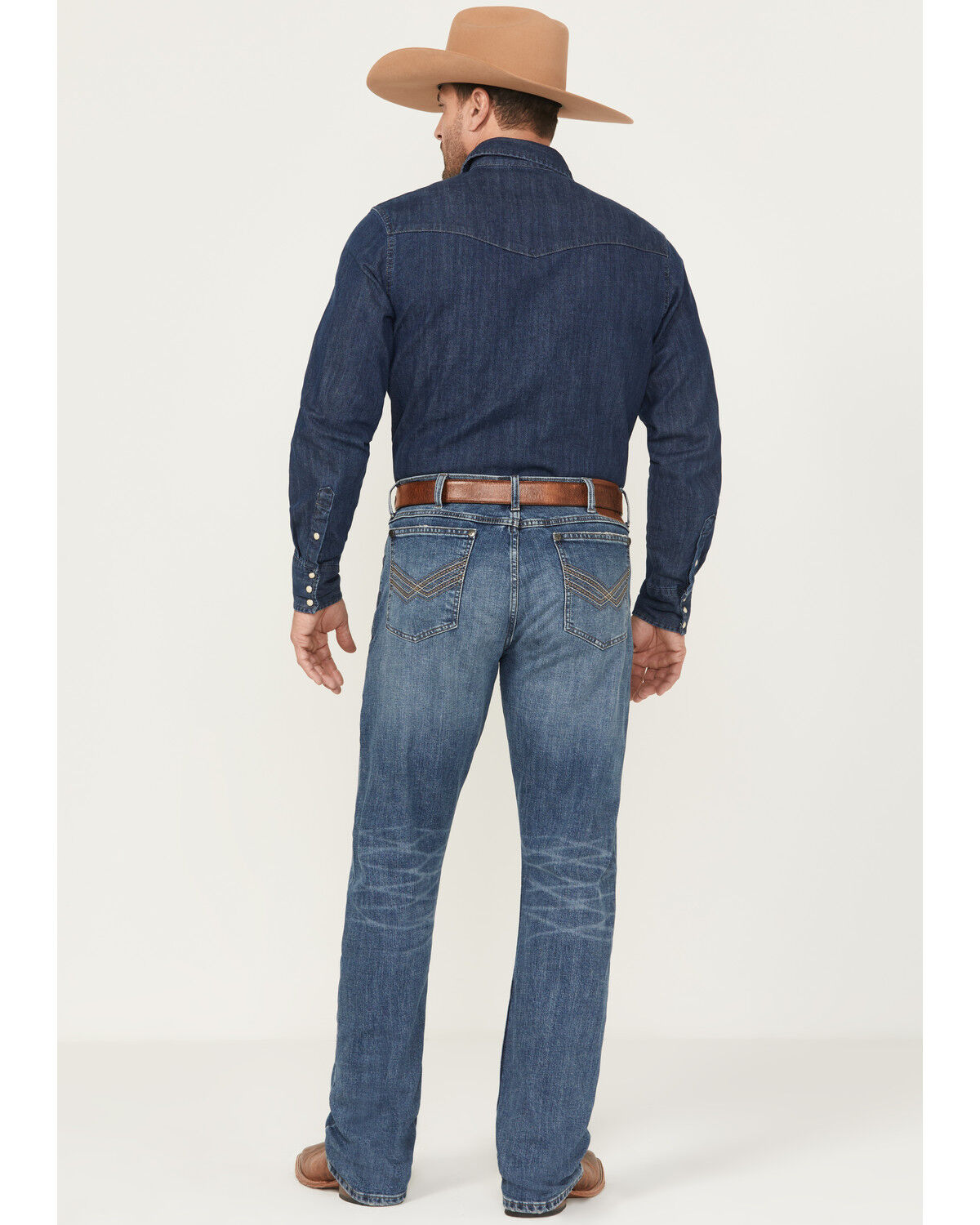 Product Name:  Wrangler Men's 42MWX 20X Medium Wash Slim Fit Bootcut Stretch Denim Jeans