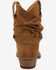 Image #5 - Dingo Women's Scrunchy Suede Booties - Snip Toe, Brown, hi-res