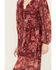 Image #3 - Beyond The Radar Women's Floral Print Crochet Trim Midi Dress, Multi, hi-res