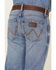 Wrangler Boys' Regular Medium Wash Slim Straight Jeans, Medium Wash, hi-res