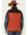 Image #4 - Ariat Men's Orange Color Block CC Crius Zip-Front Vest, Orange, hi-res