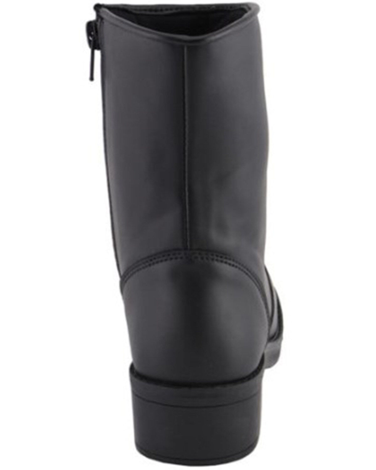 Image #5 - Milwaukee Leather Women's Super Clean Riding Boots - Round Toe, Black, hi-res