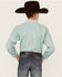 Image #4 - Panhandle Boys' Solid Poplin Long Sleeve Button-Down Western Shirt, Aqua, hi-res