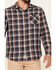 Image #3 - Flag & Anthem Men's Sarona Double Layer Dobby Plaid Long Sleeve Button Down Western Shirt, Navy, hi-res