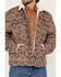 Image #3 - Wrangler Men's Southwestern Print Sherpa Lined Jacket, Taupe, hi-res