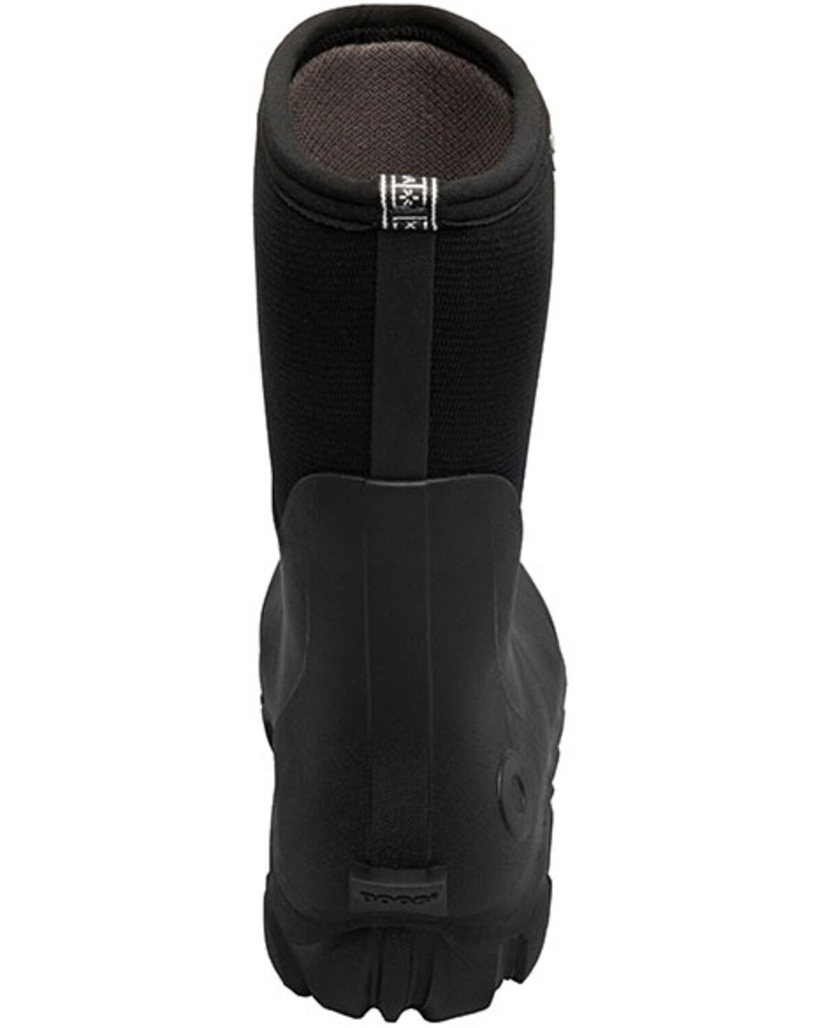 Image #5 - Bogs Men's Classic Seamless Mid Insulated Rubber Boots - Round Toe, Black, hi-res