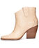 Image #3 - Chinese Laundry Women's Bonnie Croc Print Fashion Booties - Snip Toe, Cream, hi-res