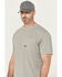 Image #2 - Ariat Men's Rebar Heat Fighter Short Sleeve Pocket Work Shirt - Tall, Dark Grey, hi-res