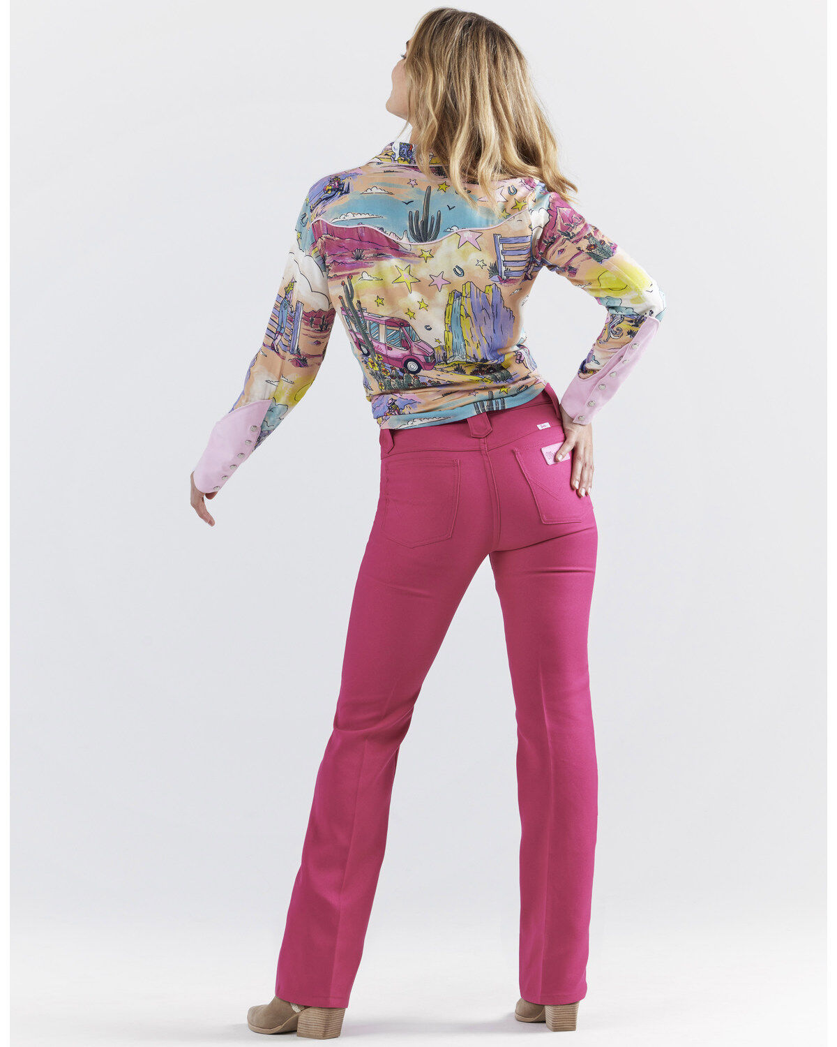 Image #7 - Wrangler® X Barbie™ Women's High Rise Wrancher Jeans, , hi-res