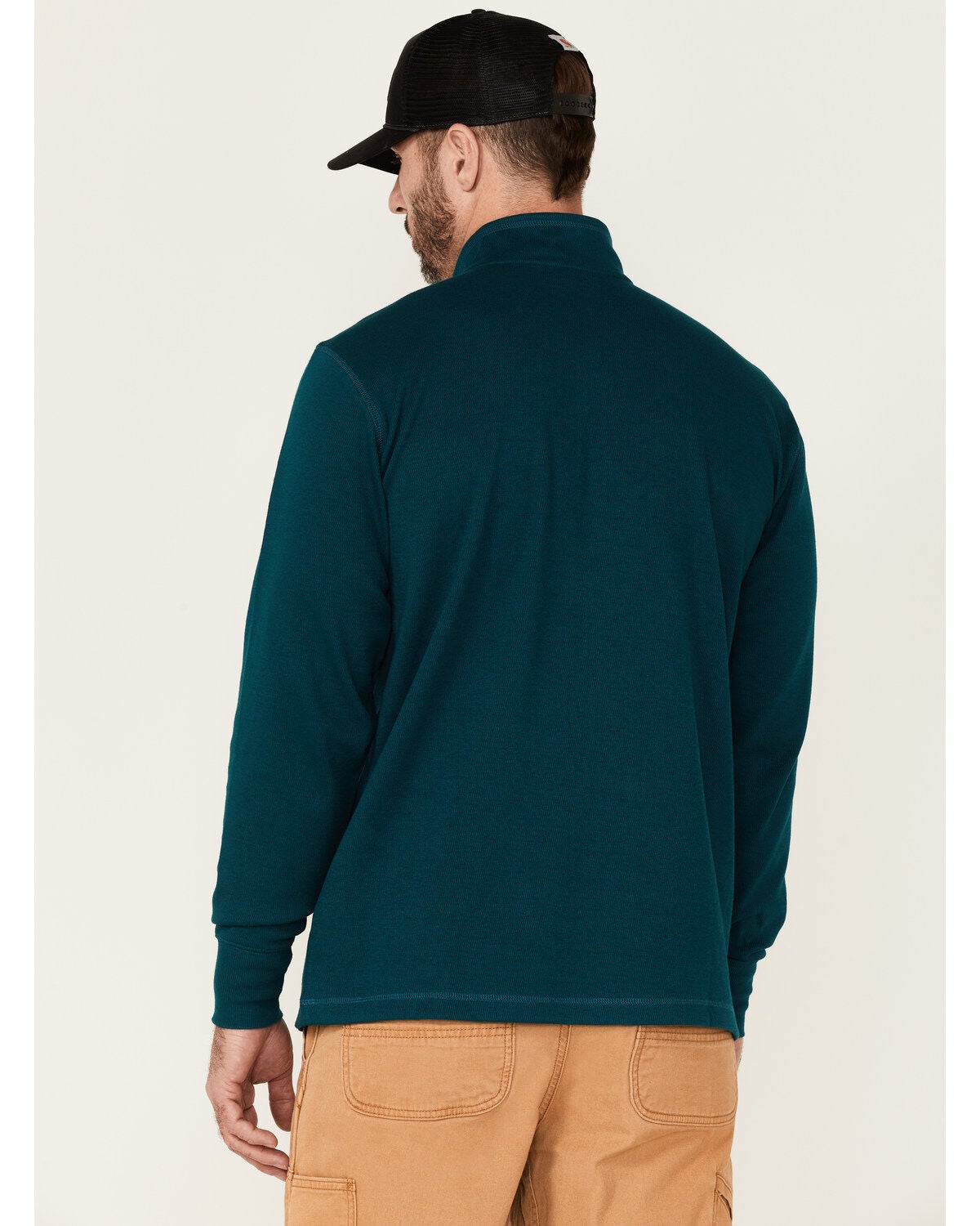 carhartt relaxed fit heavyweight thermal half zip