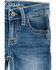 Cody James Toddler Boys' Silverton Light Wash Mid Rise Stretch Relaxed Bootcut Jeans, Light Wash, hi-res