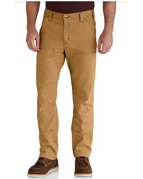 Carhartt Men's Rugged Flex Rigby Double-Front Pants - Straight Leg, Brown