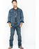 Image #7 - Wrangler Men's Slub Denim Long Sleeve Work Shirt, Antique Blue, hi-res