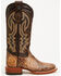 Image #2 - Tanner Mark Women's Jungle Tooled Tall Western Boots - Broad Square Toe, Brown, hi-res