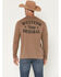 Image #1 - Hooey Men's Knockout Long Sleeve Graphic T-Shirt, Brown, hi-res