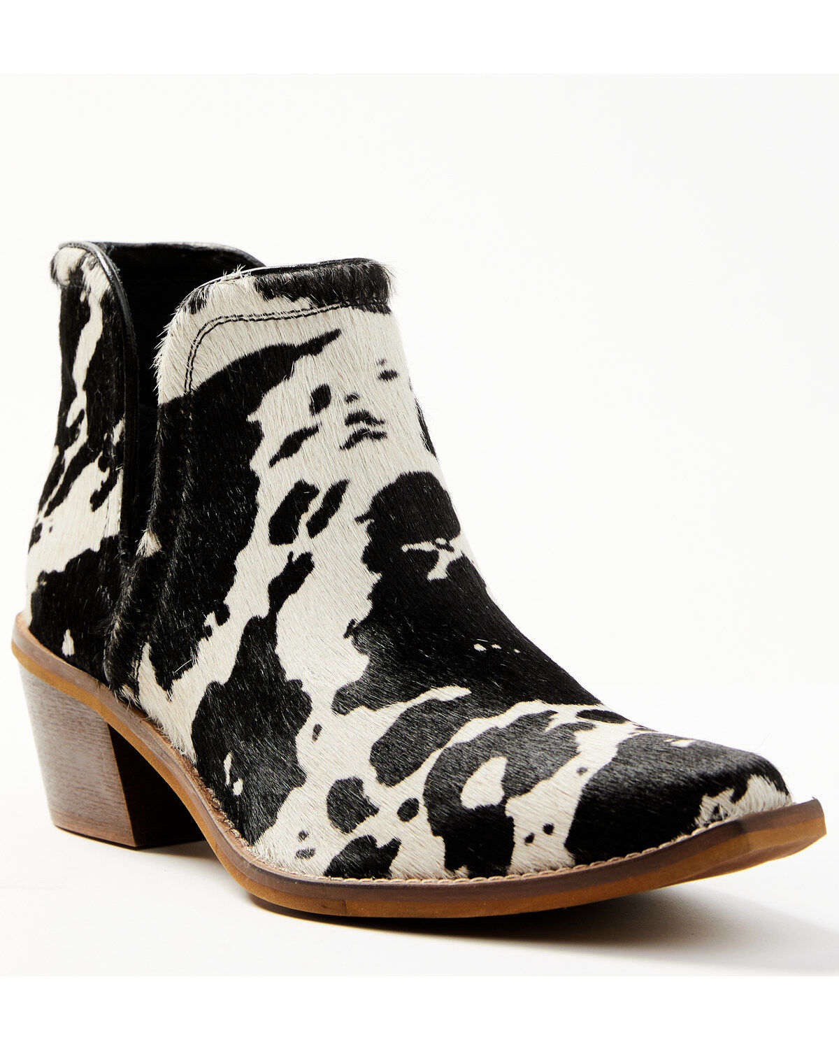 Image #1 - Myra Bag Women's Easy Going Cow Hair Western Booties - Snip Toe, , hi-res
