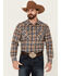 Image #1 - Pendleton Men's Canyon Ombre Plaid Long Sleeve Button-Down Western Shirt, Navy, hi-res
