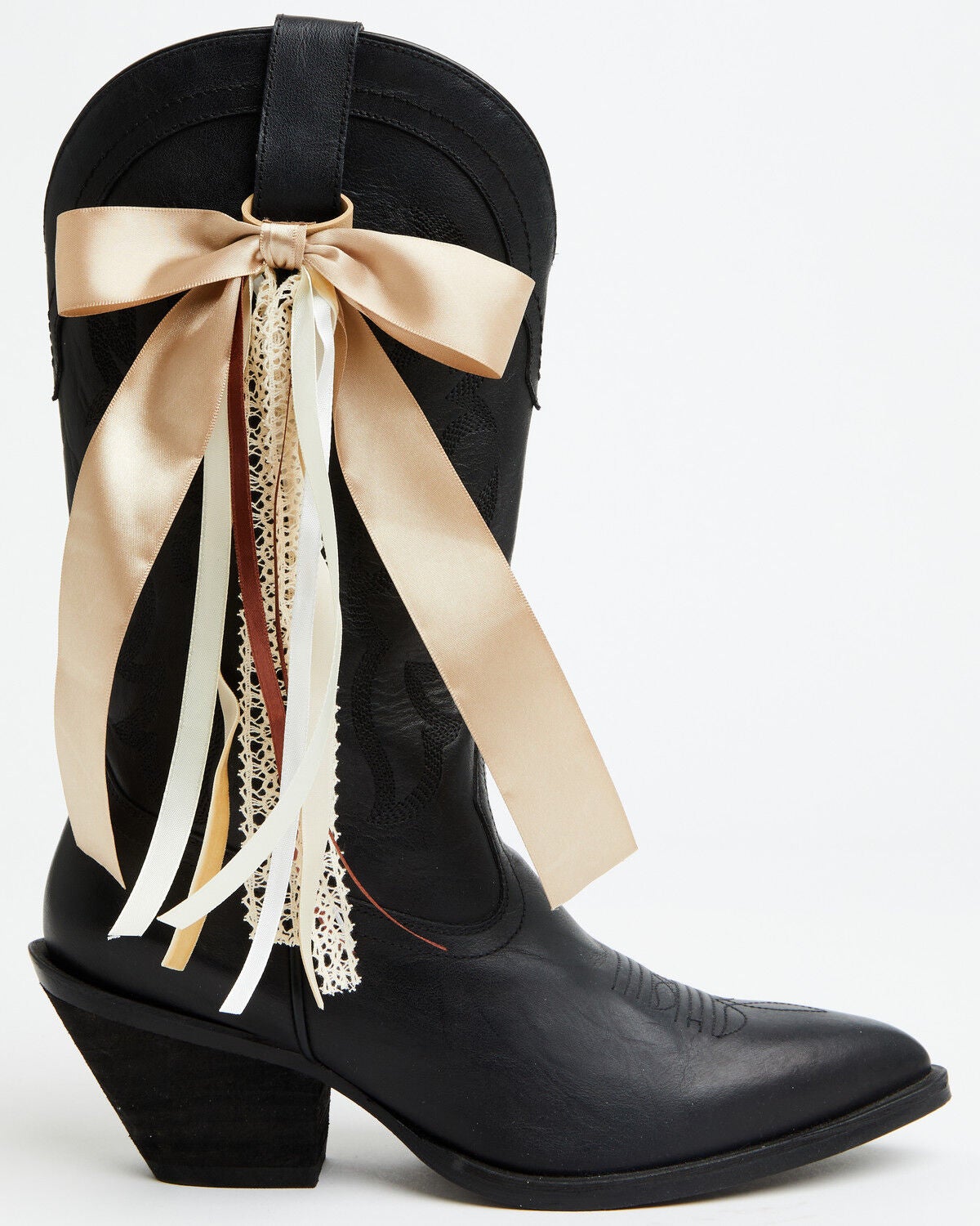 Image #1 - Shyanne Women's Crochet Boot Bows - 2 Piece, Brown, hi-res