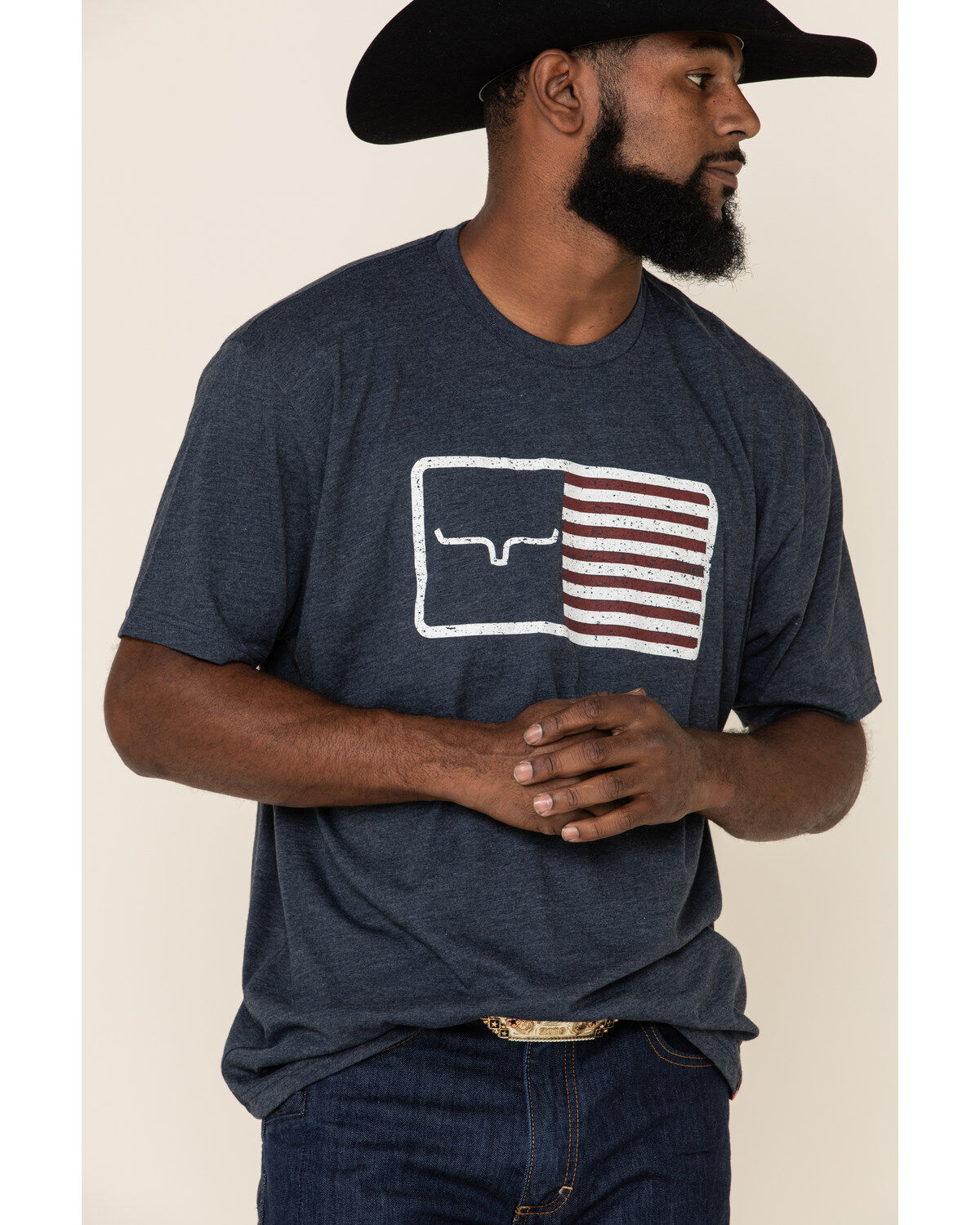 Image #3 - Kimes Ranch Men's Navy American Trucker Graphic T-Shirt, Navy, hi-res