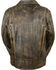 Image #3 - Milwaukee Leather Men's Triple Stitch Extra Long Biker Jacket - 3X, Black/tan, hi-res