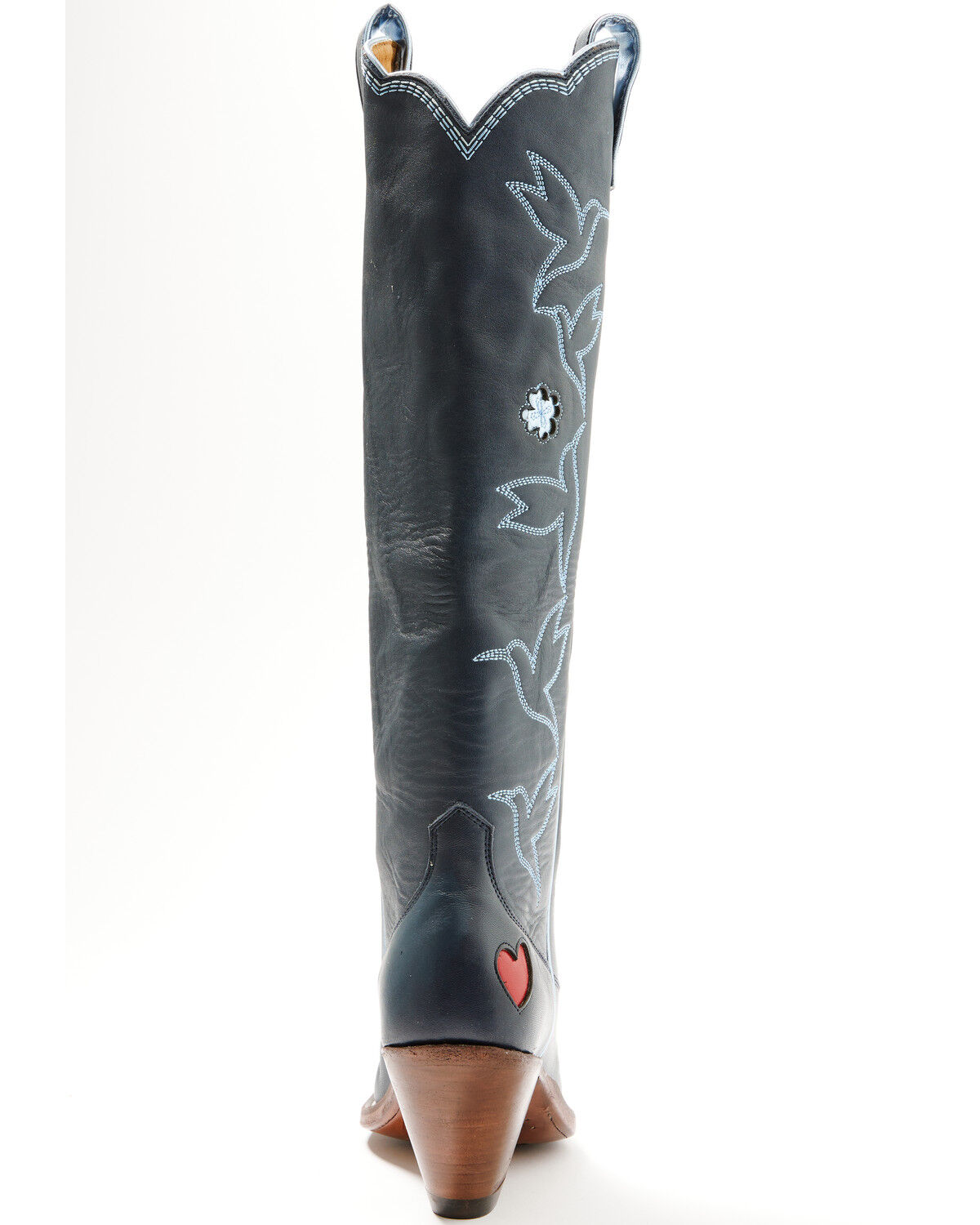 Image #5 - Besita Boots Women's The Honey Bird Embroidered Tall Western Boots - Snip Toe, Navy, hi-res