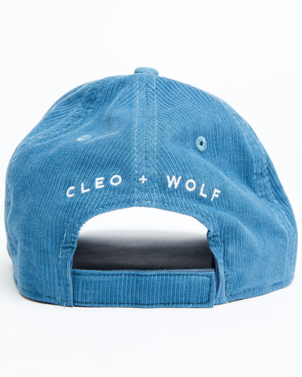 Image #3 - Cleo + Wolf Women's Corduroy Sun Embroidered Ball Cap, Medium Blue, hi-res