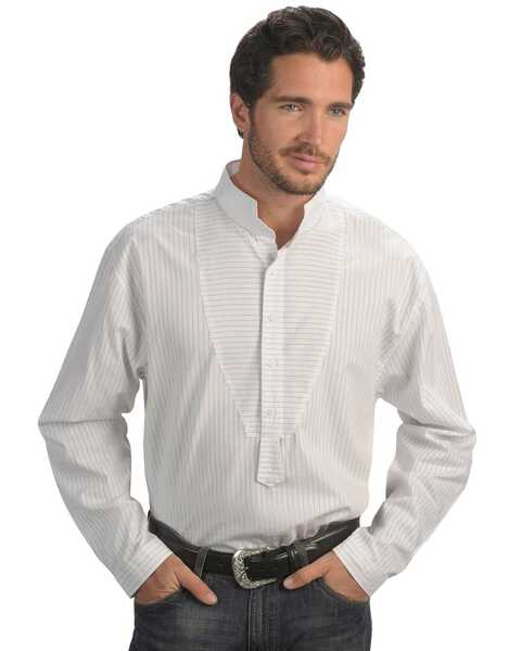 Image #1 - Rangewear by Scully Men's Frontier Stripe Long Sleeve Western Shirt, , hi-res