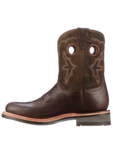 Image #3 - Lucchese Women's Ruth Western Boots - Round Toe, Chocolate, hi-res