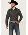 Image #1 - Rock & Roll Denim Men's Paisley Print Long Sleeve Snap Stretch Western Shirt, Black, hi-res