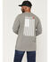 Image #1 - Ariat Men's Boot Barn Exclusive FR Freedom Long Sleeve Work Shirt, Charcoal, hi-res