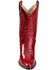Image #4 - Old West Girls' Red Leather Western Boots - Pointed Toe, , hi-res