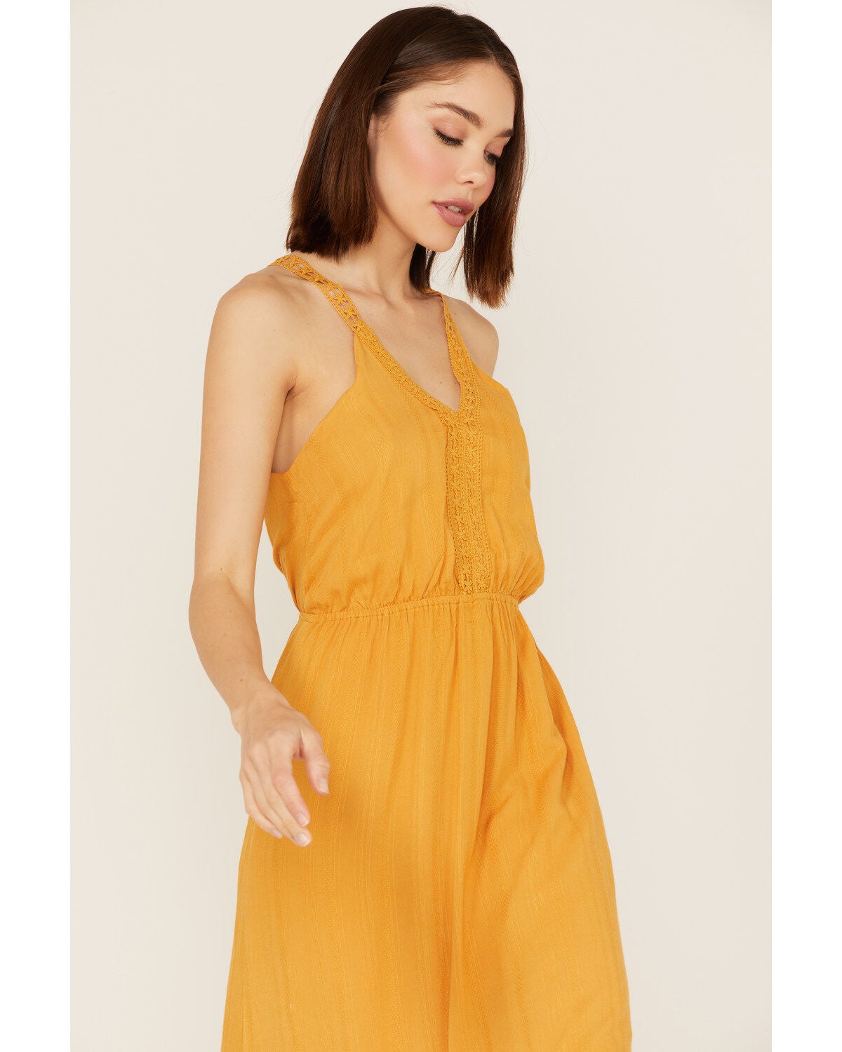 Image #2 - Molly Bracken Women's Lace Trim Midi Dress, , hi-res