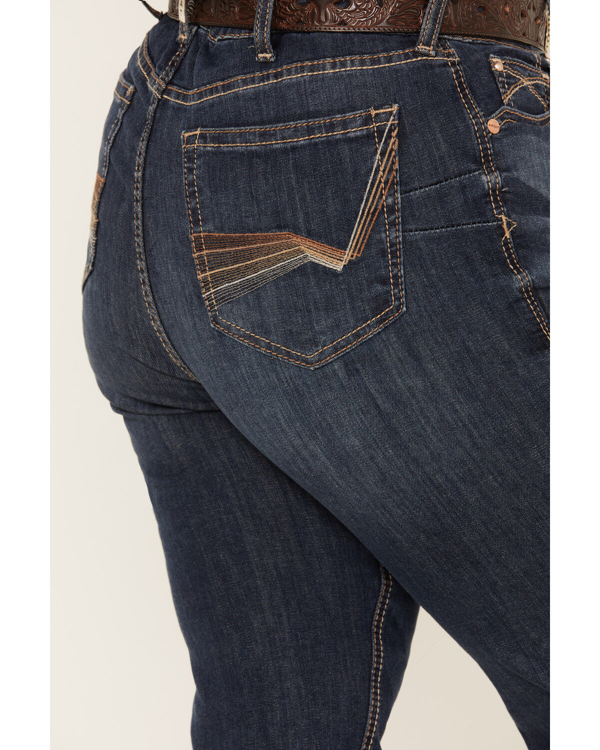 Image #4 - Ariat Women's Perfect Rise Analise Stackable Straight Leg Jeans - Plus, Blue, hi-res