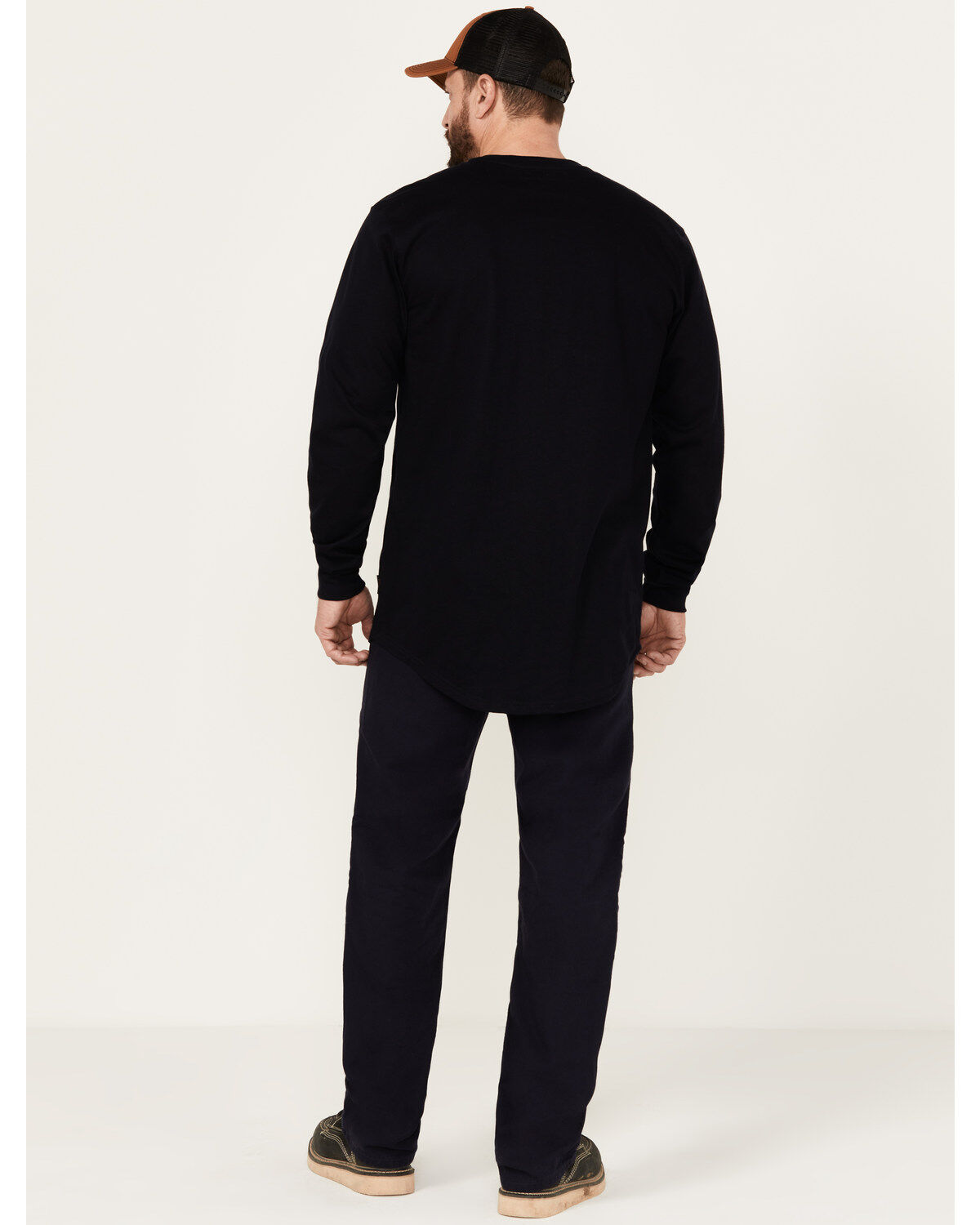 Image #3 - Hawx Men's FR Canvas Pants, Navy, hi-res