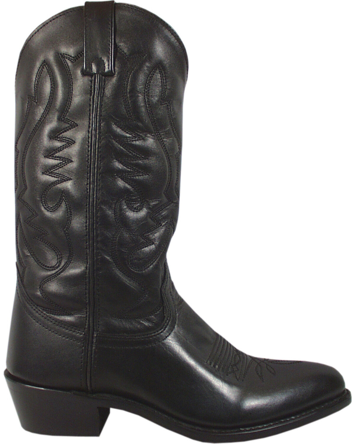 Image #1 - Smoky Mountain Men's Denver Western Boots - Round Toe, Black, hi-res