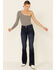 Sailey Women's Dark Wash Bootcut Jeans, Blue, hi-res