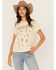 Image #1 - Cleo + Wolf Women's Spice of Life Short Sleeve Graphic Tee, Oatmeal, hi-res