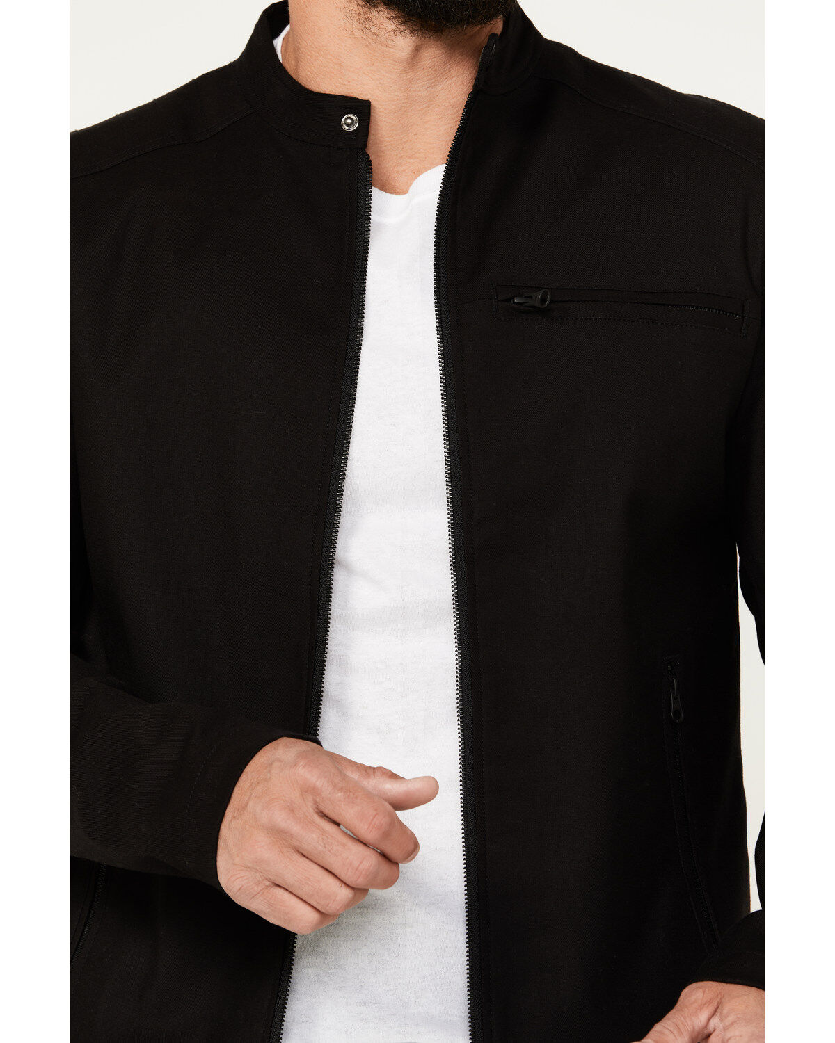 Image #3 - Moonshine Spirit Men's Motorcycle Flight Head Jacket, Black, hi-res